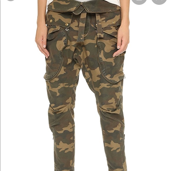 LOOKING FOR Faith Connexion Camo paper bag pants - Picture 3 of 3